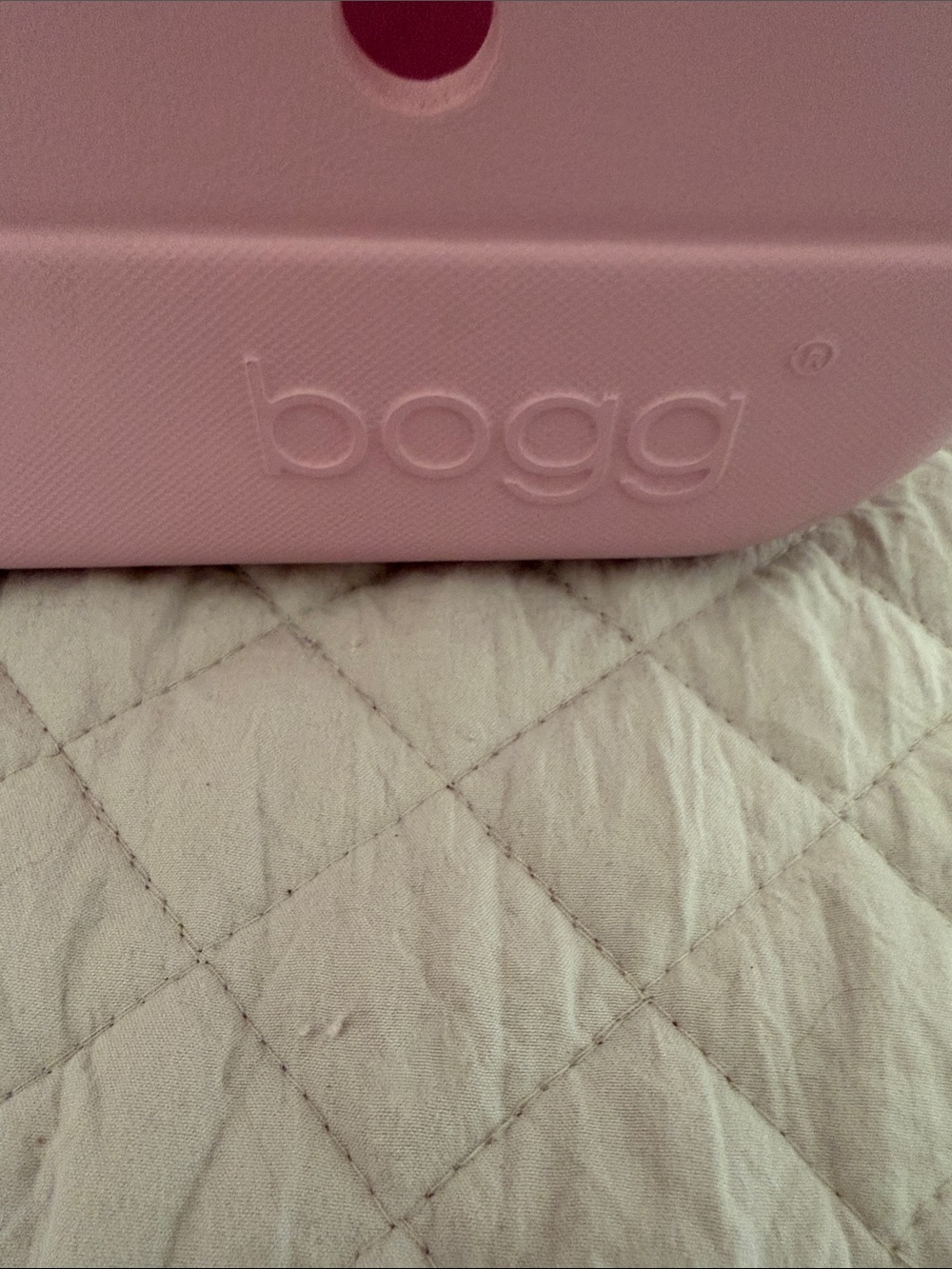 BOGG BAG Pink Perforated Tote - Picture 2 of 5
